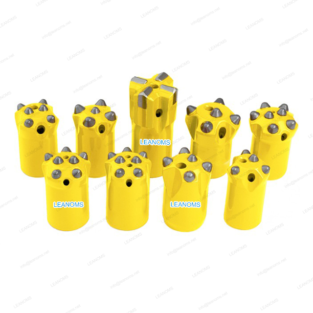 4 Buttons 12° Degree Tapered Button Drilling Bits